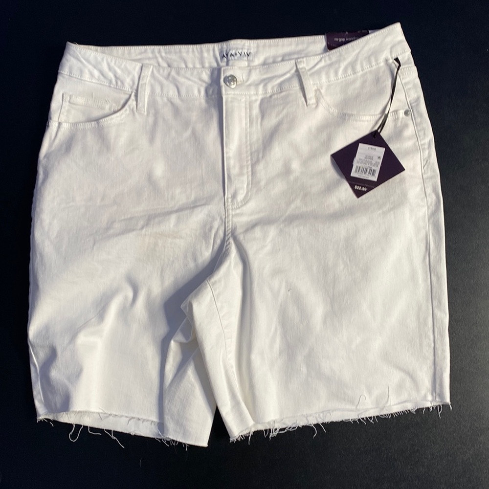 Ava & VIV, womens, 18W, white, shorts, NWT